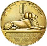 EGYPTE, AE médaille, 1930, Devreese. Visite ... 
