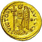ZENON (474-491), AV solidus, 476-491, ... 