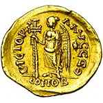 ZENON (474-491), AV solidus, 476-491, ... 