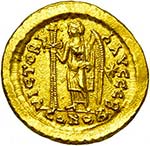 LEON Ier (457-474), AV solidus, 462-466, ... 