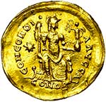 HONORIUS (393-423), AV solidus, 408-420, ... 