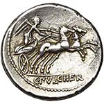 C. Claudius Pulcher, AR denier, 110 ou 109 ... 