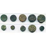 AE lot de 10 bronzes frappés à Rome: ... 