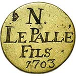 FRANCE, METZ, Laiton méreau, 1669. ... 