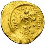Justinien Ier (527-565), AV tremissis, ... 