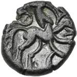 GAULE BELGIQUE, Nervii, AE bronze, 54-53 av. ... 