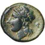 BRUTTIUM, RHEGION, AE bronze, 351-280 av. ... 