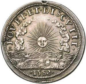 PAYS-BAS MERIDIONAUX, AR médaille, 1582. ... 