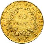 FRANCE, Consulat (1799-1804), AV 20 francs, ... 