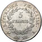 FRANCE, Consulat (1799-1804), AR 5 francs, ... 