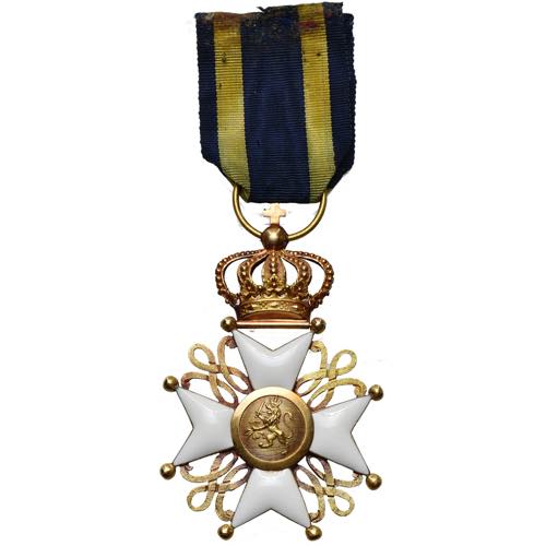 PAYS-BAS, Ordre du Lion néerlandais, croix ... 