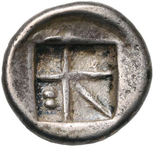 EGINE, AR drachme, vers 350-338 av. J.-C. D/ ... 