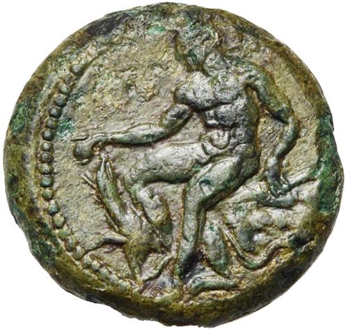 BRUTTIUM, MESMA, AE bronze, vers 340-330 av. ... 