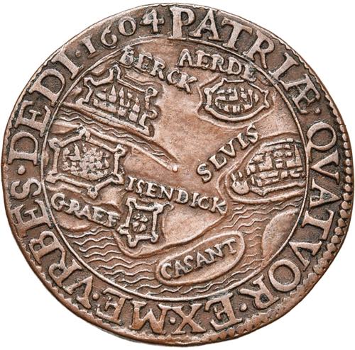 PAYS-BAS SEPTENTRIONAUX, Cu jeton, 1604, ... 
