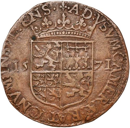 PAYS-BAS MERIDIONAUX, Cu jeton, 1574, ... 
