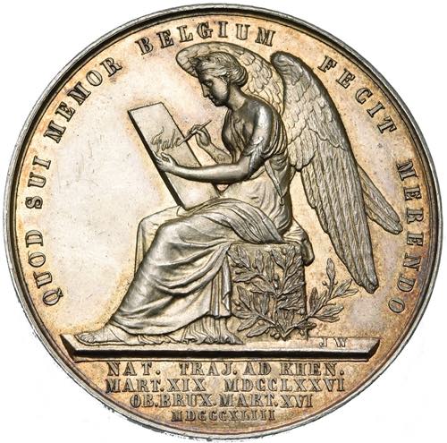 BELGIQUE, AR médaille, 1844, J. Wiener. A. ... 