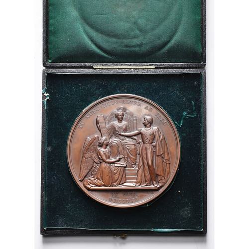 BELGIQUE, AE médaille, 1853, L. Wiener. ... 