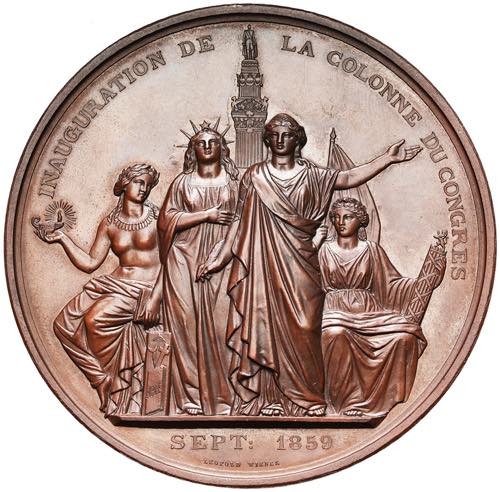 BELGIQUE, AE médaille, 1859, L. Wiener. ... 