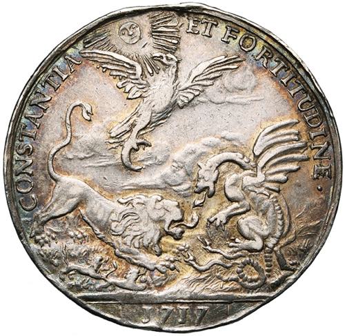 PAYS-BAS MERIDIONAUX, AR médaille, 1717, ... 