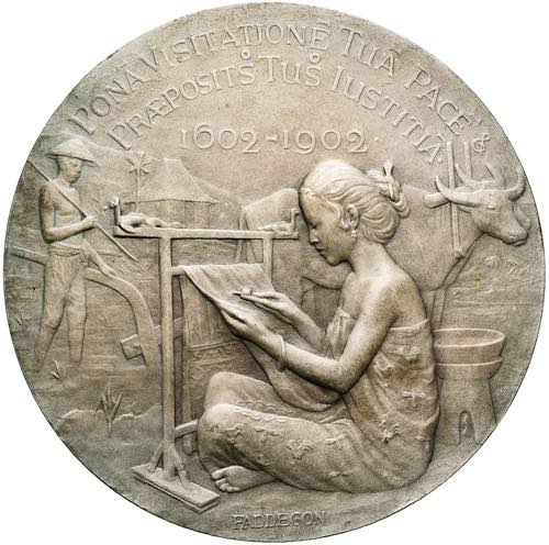 INDES NEERLANDAISES, AR médaille, 1902, ... 