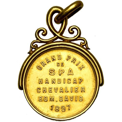 BELGIQUE, AV médaille, 1897, Wurden. Grand ... 