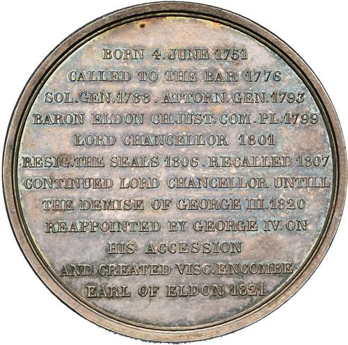 GRANDE-BRETAGNE, AR médaille, 1821, Voigt. ... 