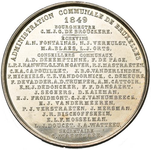 BELGIQUE, AR médaille, 1849, J. Wiener. ... 