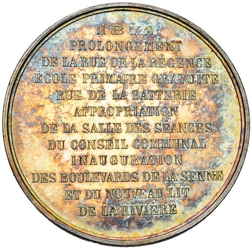 BELGIQUE, AR médaille, 1871, Würden. ... 