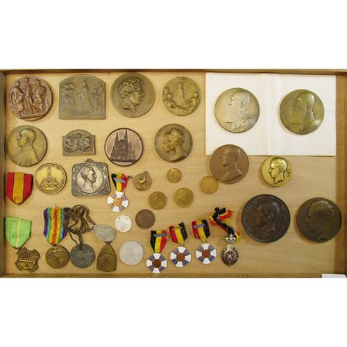BELGIQUE, lot de 16 médailles, dont: 1856, ... 