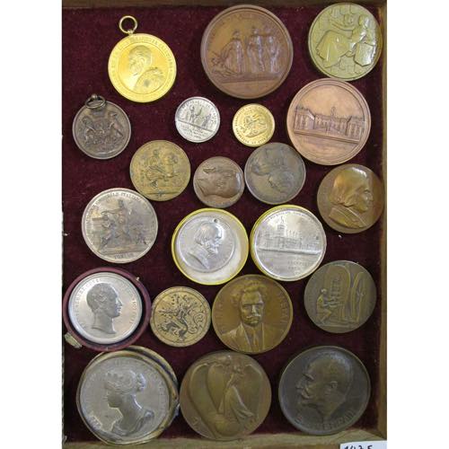 lot de 21 médailles, dont: Allemagne, 1865, ... 