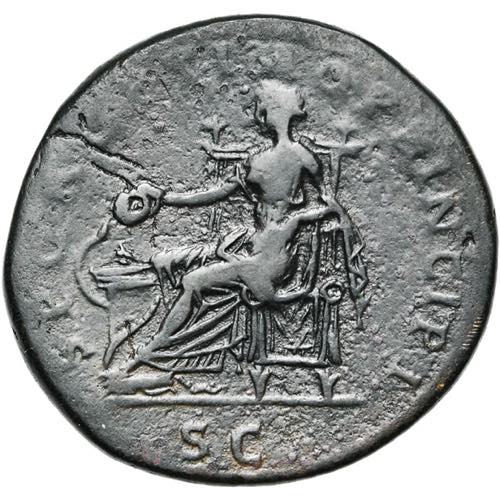TRAJAN (98-117), AE sesterce, 104-111, Rome. ... 