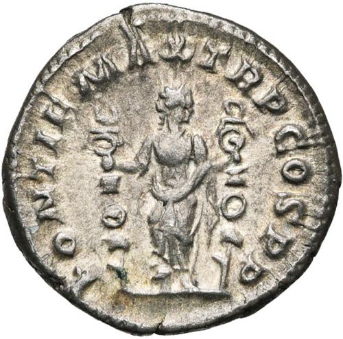 MACRIN (217-218), AR denier, 217, Rome. D/ ... 