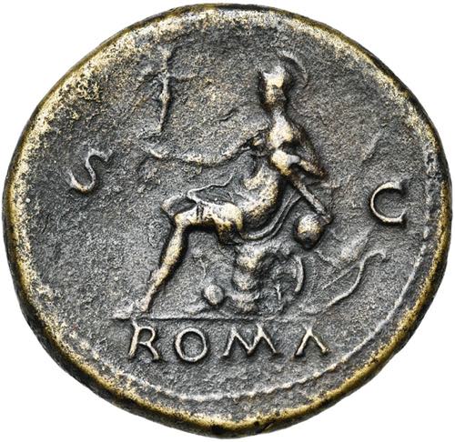 NERON (54-68), AE sesterce, 65, Rome. D/ ... 