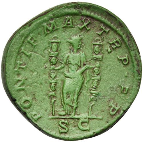MACRIN (217-218), AE sesterce, 217, Rome. D/ ... 