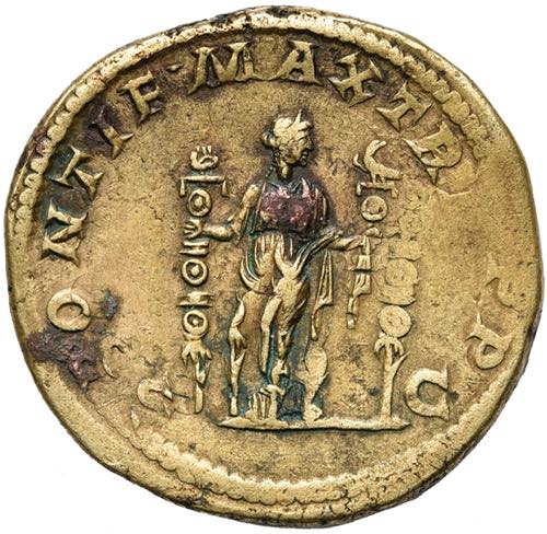 MACRIN (217-218), AE sesterce, 217, Rome. D/ ... 