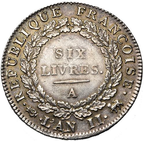 FRANCE, Convention (1792-1795), AR écu de ... 