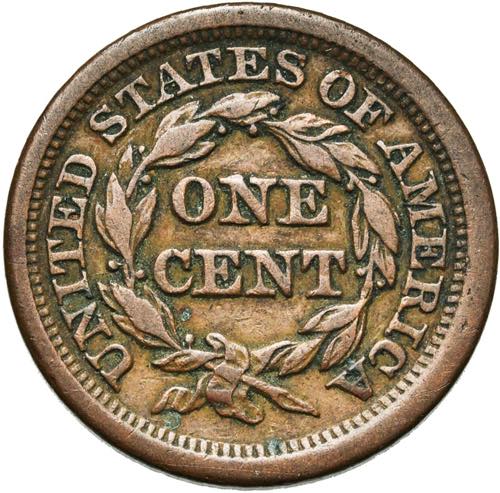ETATS-UNIS, Cu 1 cent, 1849. K.M. 67. Tache ... 