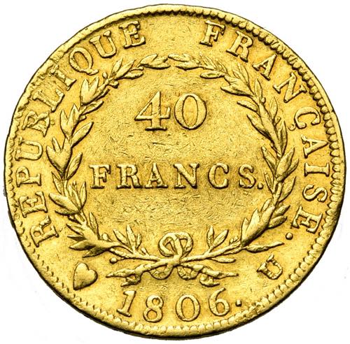 FRANCE, Napoléon Ier (1804-1814), AV 40 ... 