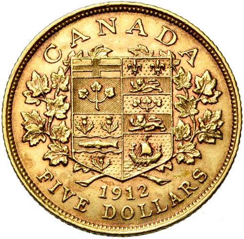 CANADA, Georges V (1910-1936), AV 5 dollars, ... 