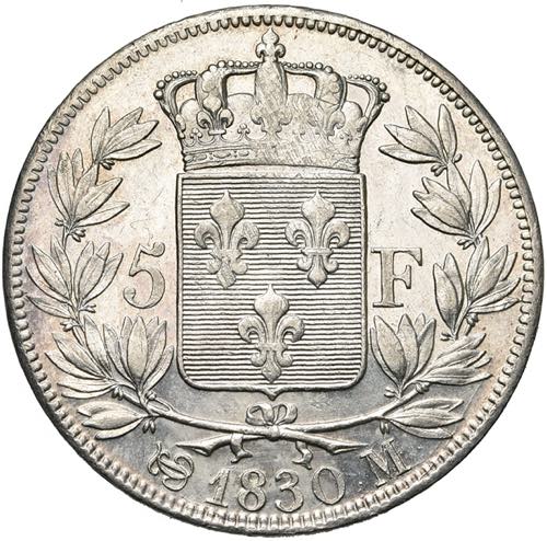 FRANCE, Charles X (1824-1830), AR 5 francs, ... 