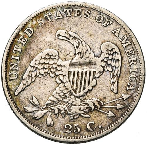 ETATS-UNIS, AR 25 cents, 1836.
