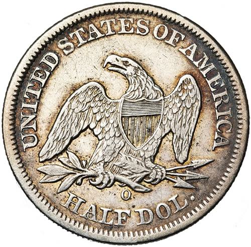 ETATS-UNIS, AR 1/2 dollar, 1857O. Seated ... 