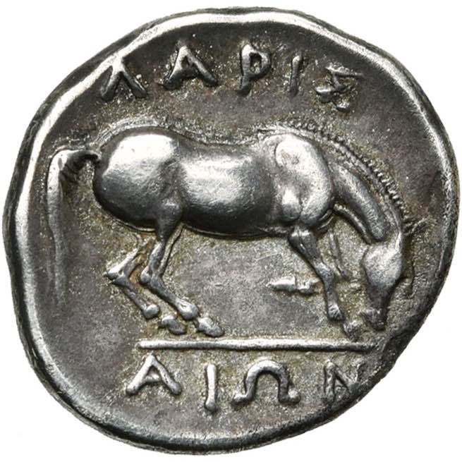 THESSALIE, LARISSA, AR drachme, 350-300 av. ... 