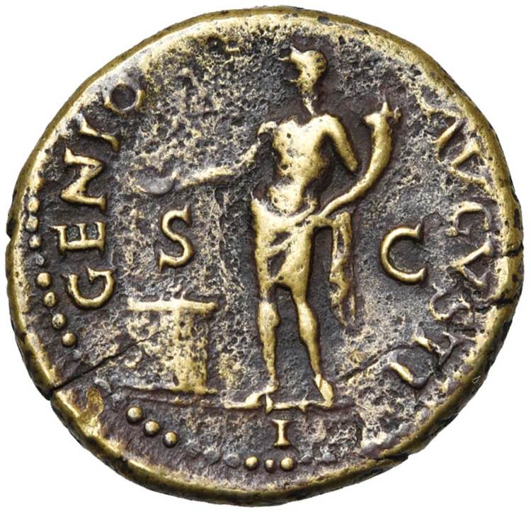 NERON (54-68), AE as, 64, Rome. D/ NERO ... 
