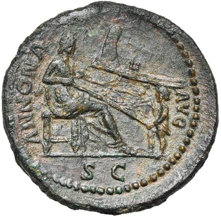 DOMITIEN Auguste (81-96), AE dupondius, 85, ... 