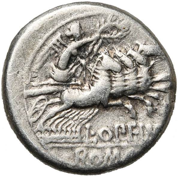 L. Opimius, AR denier, 131 av. J.-C., Rome. ... 