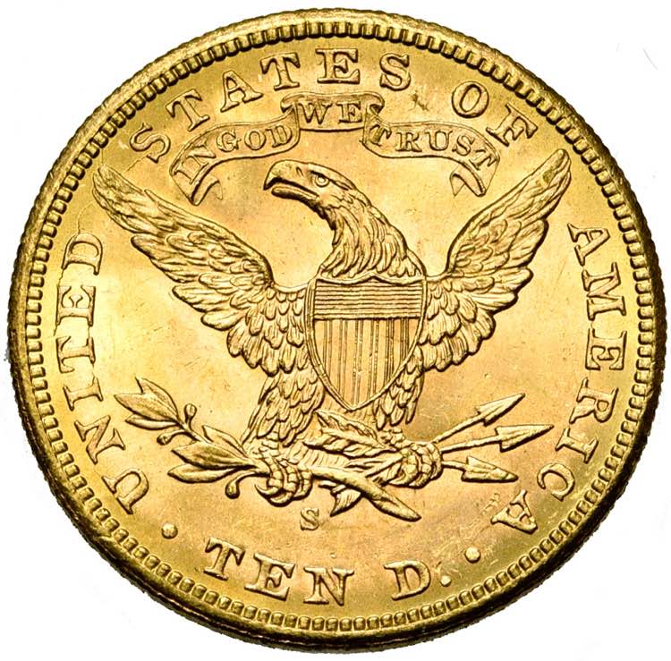 ETATS-UNIS, AV 10 dollars, 1901S. Fr. 160.