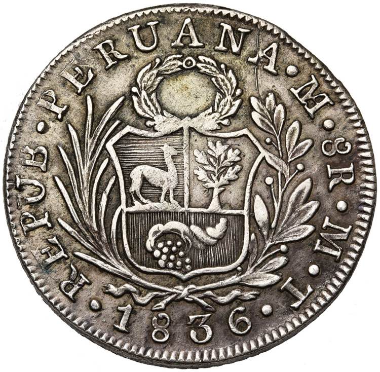PEROU, République (1821-), AR 8 reales, ... 