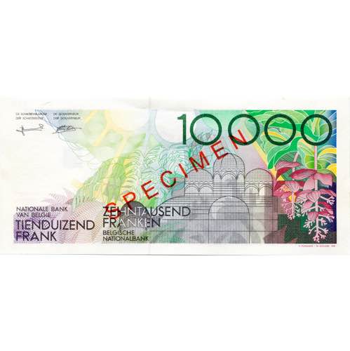 BELGIQUE, 10000 francs, s.d. (1992-1998). ... 