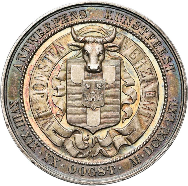BELGIQUE, AR médaille, 1861, L. Wiener. ... 